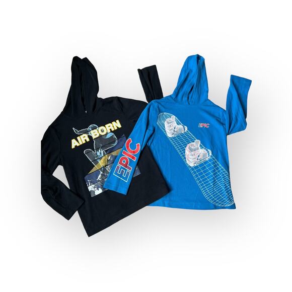 Bundle Of 2 Crazy 8's Thermal Lightweight Hoodies - Picture 1 of 6